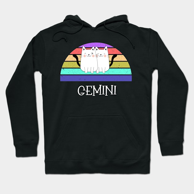 Cat Horoscope Gemini Hoodie by kooicat